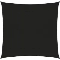 vidaXL Zonnezeil 160 g/m² 2,5x3 m HDPE zwart