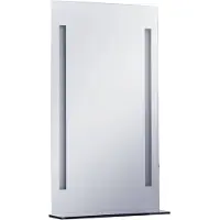 vidaXL Badkamerspiegel LED met schap 60x100 cm