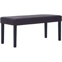 vidaXL Bankje 106 cm kunstleer bruin