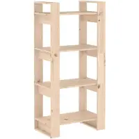 vidaXL Boekenkast/kamerscherm 60x35x125 cm massief grenenhout