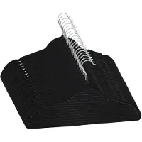 vidaXL 20-delige Kledinghangerset anti-slip fluweel zwart