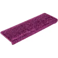 vidaXL Trapmatten 15 st 65x21x4 cm Violet Rechthoekige Rand