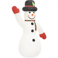 vidaXL Opblaasbare sneeuwpop met LED-verlichting, 805 cm
