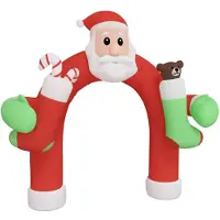 vidaXL Kerstboog opblaasbaar met LED's 320 cm