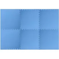 vidaXL Eva Floor Mats Foam 6 Units Blauw