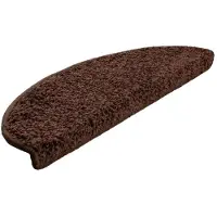 vidaXL Trapmatten 15 st 65x21x4 cm Bruin Halfrond Groot