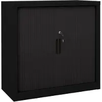 vidaXL Roldeurkast 90x40x90 cm staal zwart