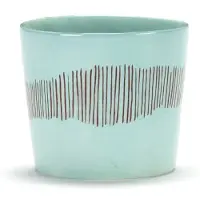 Serax Feast Espressokop - Set van 4 Azure|Red Stripes