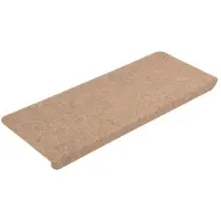 vidaXL Trapmatten zelfklevend 15 st 65x24,5x3,5 cm beige