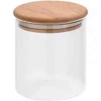 vidaXL Opbergpotten met bamboe deksel 6 st 600 ml glas