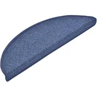 vidaXL Trapmatten 15 st 56x17x3 cm Blauw Halfrond