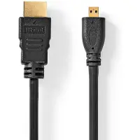 Nedis Micro HDMI naar HDMI kabel | | 1.5 meter (4K@30Hz, Verguld)
