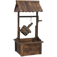 vidaXL Wensput met pomp, 57x50x112 cm, massief grenenhout