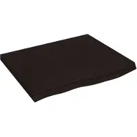 vidaXL Wandschap 60x50x(2-4)cm behandeld massief eikenhout donkerbruin