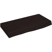 vidaXL Wandschap 60x30x(2-6)cm behandeld massief eikenhout donkerbruin