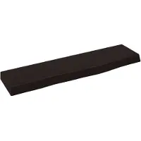 vidaXL Wandschap 40x10x2 cm behandeld massief eikenhout donkerbruin