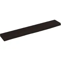 vidaXL Wandschap 60x10x2 cm behandeld massief eikenhout donkerbruin