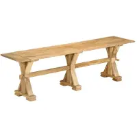 vidaXL Bankje 160x35x45 cm massief mangohout