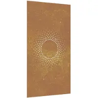 vidaXL Wanddecoratie tuin zonontwerp 105x55 cm cortenstaal