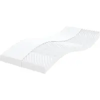 vidaXL Schuimmatras 7 zones hardheid 20 ILD 80x200 cm wit