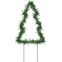 vidaXL Kerstverlichting kerstboom 3 st met grondpinnen 50 LED's 30 cm