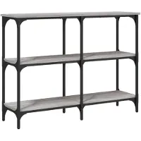 vidaXL Wandtafel 100x29x75 cm bewerkt hout grijs sonoma eikenkleurig