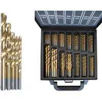 Hofftech 101-delige borenset - titanium coating - geschikt voor metaal, kunststof en hout - inclusief opbergcassette