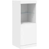 vidaXL Dressoir met LED-verlichting, wit, 41x37x100 cm