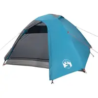 vidaXL Koepeltent 4-persoons waterdicht blauw