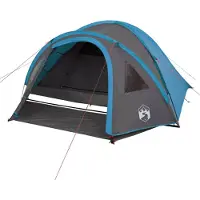 vidaXL - Koepeltent - 4-persoons - waterdicht - blauw