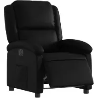 vidaXL Fauteuil elektrisch verstelbaar kunstleer zwart