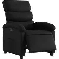 vidaXL Fauteuil elektrisch verstelbaar kunstleer zwart