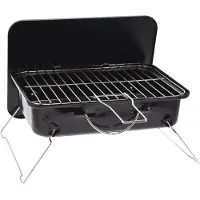 BBQ Houtskool BBQ | | 35 x 25.5 x 10 cm (Zwart, Met handvat)