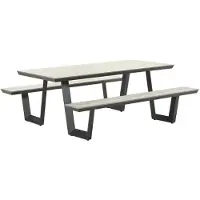 Garden Impressions Bell picknick set 280x178 cm carbon black light teak vironwood