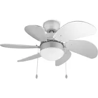 Tristar Plafondventilator VE-5810 - Ceiling Fan met Trekkoord - 3 Instelbare Standen - Ø 76 cm - Wit
