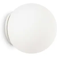 Ideal Lux Wandlamp Mapa, dimbaar, wit / opaal, Woon-/ Eetkamer, Glas, wandlamp