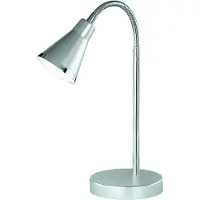 TRIO REALITY ARRAS - Tafellamp - Bureaulamp - Titanium - incl. 1x SMD 4W - Snoerschakelaar - Flexibel