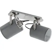 Eglo Design plafondspot Villabate 2-lichts grijs