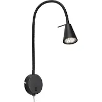 Briloner LED wandlamp Tusa, zwart, 5W, warm wit