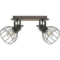 Eglo Plafondlamp Sambatello 2-lichts antiekbruin