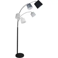 By Rydens Staande lamp Foggy mat zwart 80cm