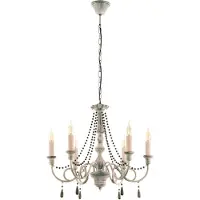 Eglo kroonluchter Colchester taupe 6x40W