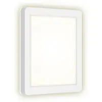 Briloner - LED Buitenlamp - buitenwandlamp incl. backlight-effect, buitenplafondlamp, badlamp 8 Watt, 1.200 lumen, 4.000 Kelvin, wit