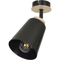 Emibig PLAFONDLAMP 1xE27 60W ATLAS 1 ZWART 725/1