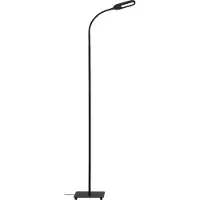 Briloner Office Step - LED Vloerlamp - zwarte stande lamp - met cct kleurtemperatuurregeling - dimbaar - met touch - kantelbaar - 128cm