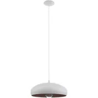 Eglo Mogano 1 Hanglamp - E27 - Ø 40 cm - Wit/Koper