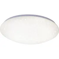 Briloner LED-plafondlamp Vipe, wit / opaal, Woon-/ Eetkamer, Kunststof, Modern, LED plafondlamp