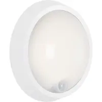 Briloner Leuchten HELSINKI - buitenlicht - LED - 12W - 1150lm - 4000K - sensor - bewegingsdetector - IP44 - kleur: wit - materiaal: plastic