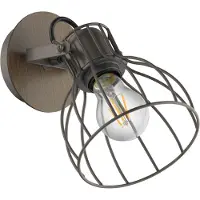Eglo Spot Sambatello Hout Zwart E27