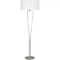 TRIO Lampenkap tafellamp Paris II grijs met witte lampenkap